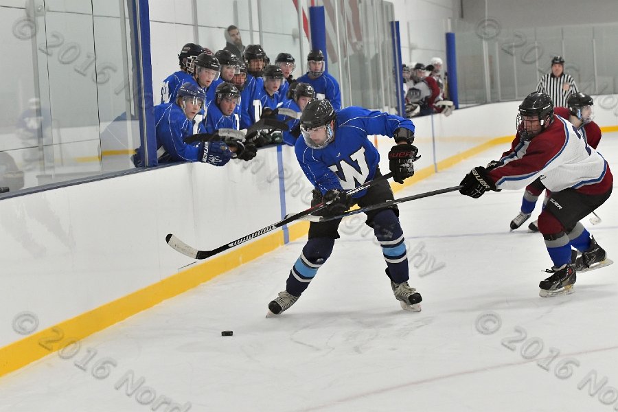 Wheaton College Men\'s Ice Hockey vs Middlesex Community College. - Photo By: KEITH NORDSTROM